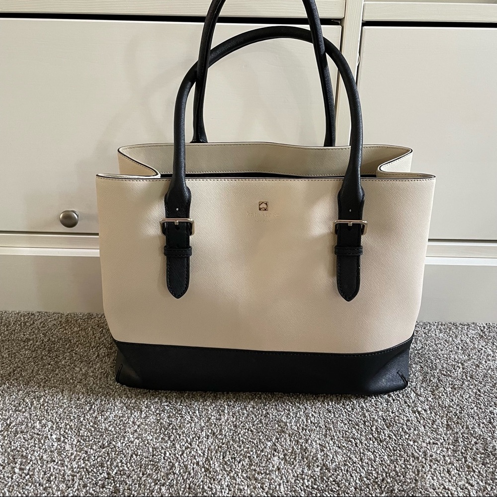 Kate Spade Black and Cream Tote